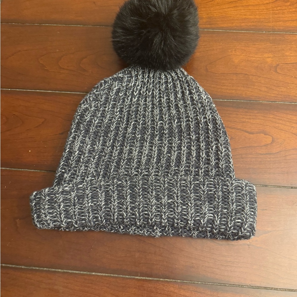Love Your Melon Cuffed Knit Beanie with Pom - Picture 5 of 5